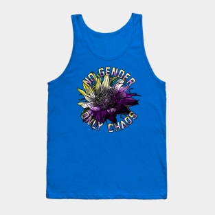 No Gender Only Chaos Sunflower Tank Top